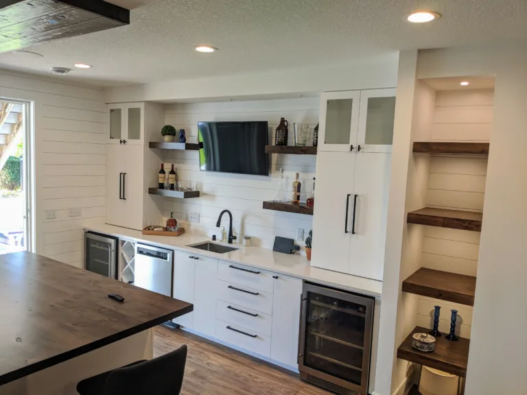 Custom home bar cabinetry