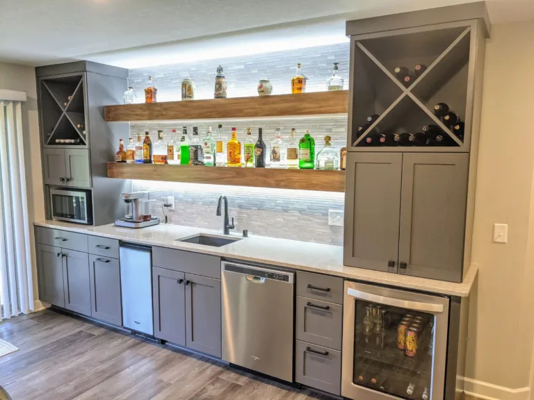 Custom home bar cabinetry