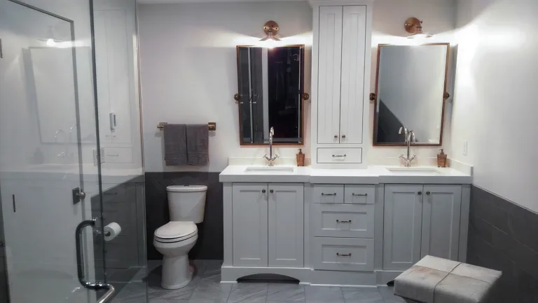 Custom bathroom vanity and cabinets